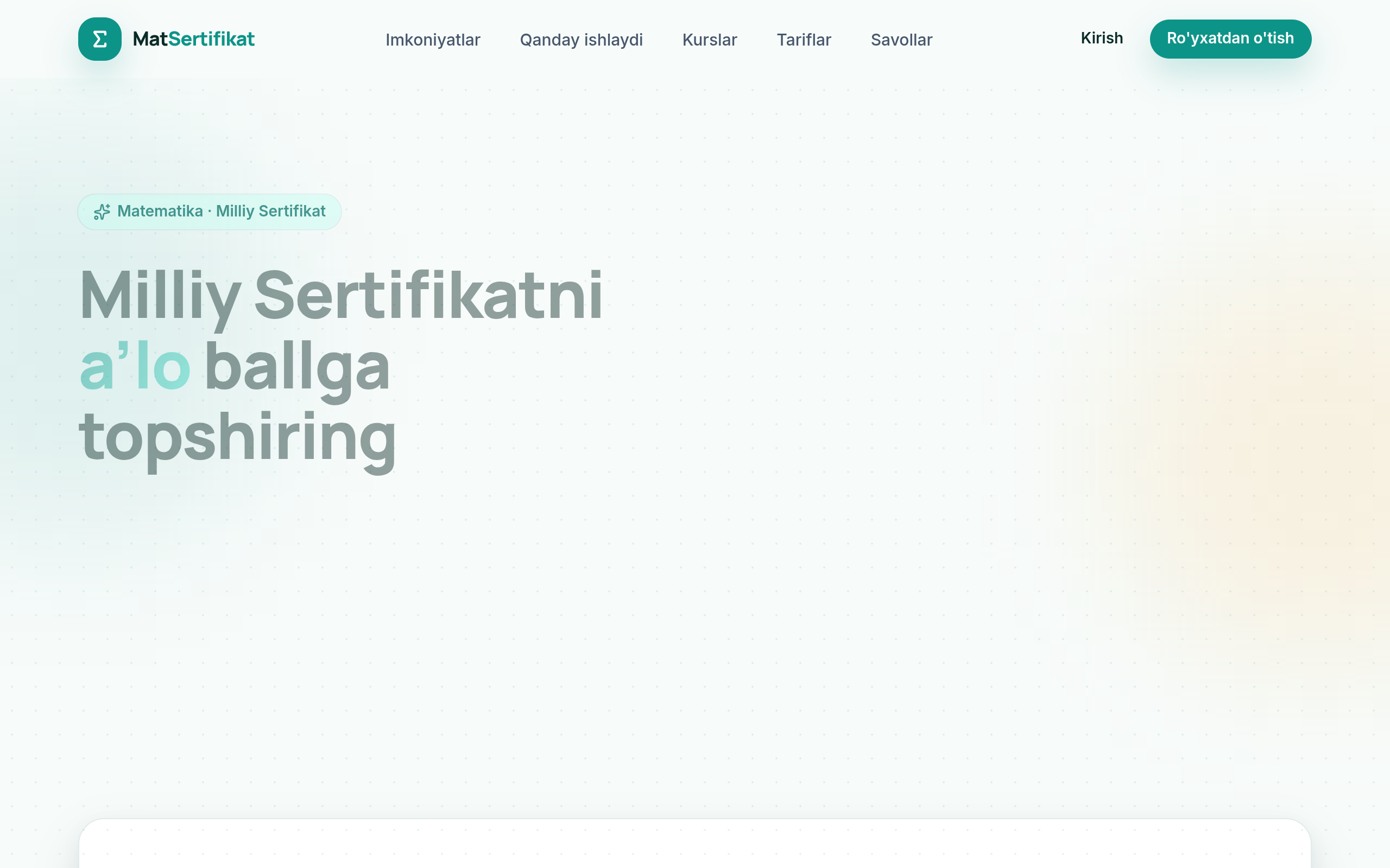 MatSertifikat Platformasi